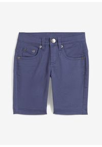 bonprix - Bermudy ze stretchem, classic fit. Kolor: niebieski