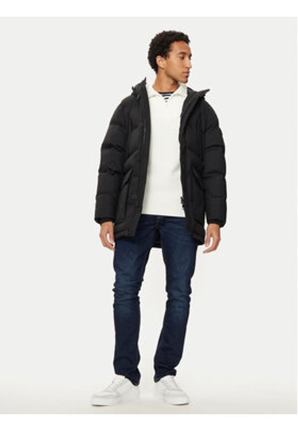 TOMMY HILFIGER - Tommy Hilfiger Kurtka zimowa Essential MW0MW37483 Czarny Regular Fit. Kolor: czarny. Materiał: syntetyk. Sezon: zima