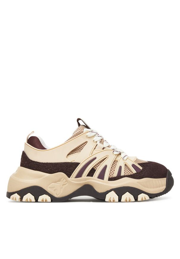 Patrizia Pepe Sneakersy 8Z0043/V005-J4Q9 Beżowy. Kolor: beżowy. Materiał: zamsz, skóra