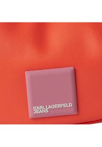 Karl Lagerfeld Jeans Torebka 231J3016 Pomarańczowy. Kolor: pomarańczowy. Materiał: skórzane #4