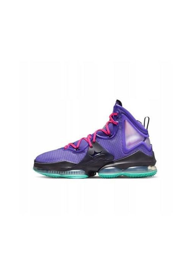 Buty koszykarskie męskie Nike Lebron Xix. Zapięcie: sznurówki. Kolor: fioletowy. Materiał: guma, materiał, syntetyk. Szerokość cholewki: normalna