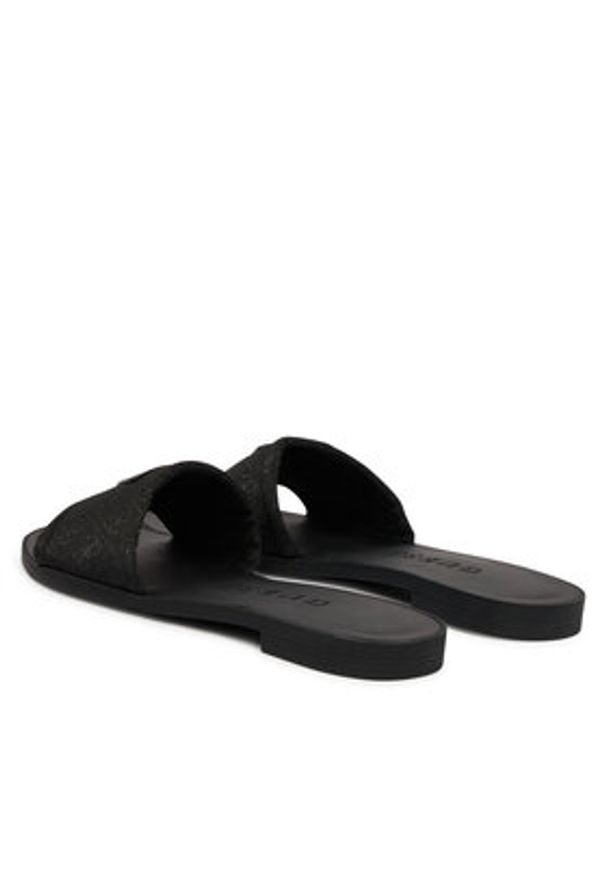 Guess Klapki FLJELS Czarny. Kolor: czarny. Materiał: materiał