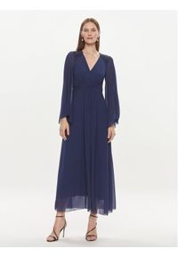 Rinascimento Sukienka wieczorowa CFC0117605003 Granatowy Regular Fit. Kolor: niebieski. Materiał: syntetyk. Styl: wizytowy