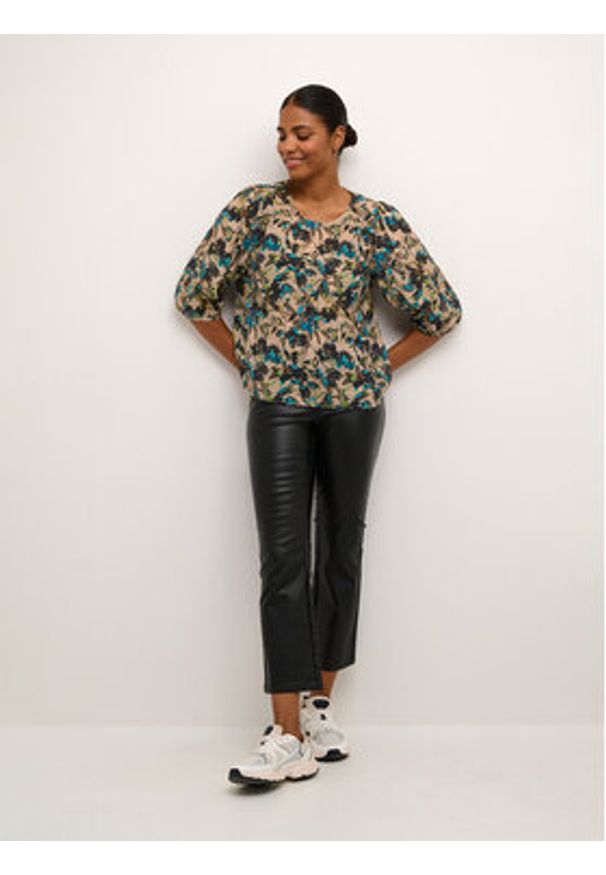 Kaffe Bluzka Olga 10507643 Kolorowy Loose Fit. Materiał: wiskoza, syntetyk. Wzór: kolorowy