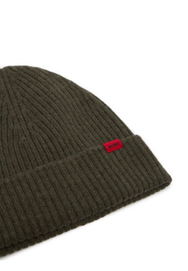 Hugo Czapka Xola 50524570 Zielony. Kolor: zielony. Materiał: wełna