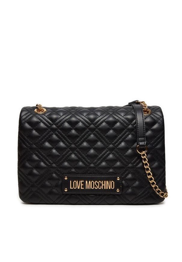 Love Moschino - LOVE MOSCHINO Torebka JC4014PP1LLA0000 Czarny. Kolor: czarny. Materiał: skórzane