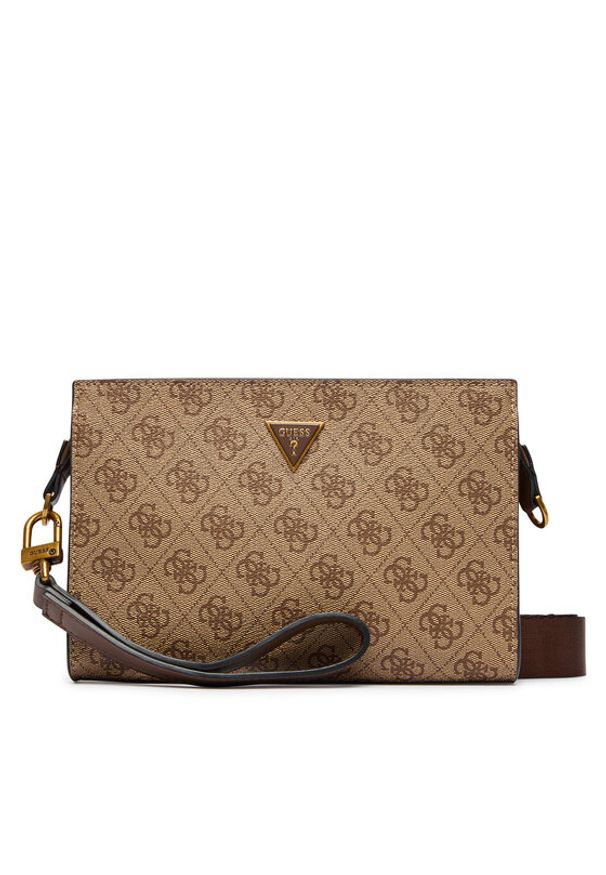 Guess Saszetka HMMILO P6157 Beżowy. Kolor: beżowy. Materiał: skóra