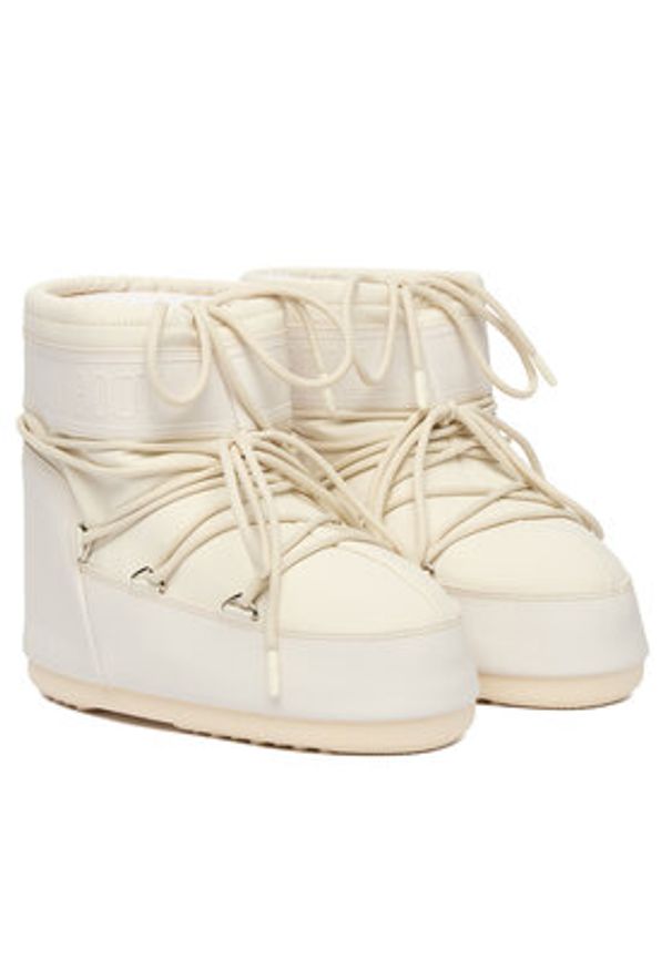 Moon Boot Śniegowce 80D1409380 Écru. Materiał: skóra