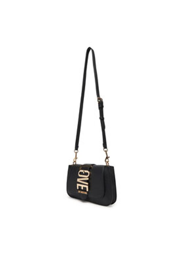 Love Moschino - LOVE MOSCHINO Torebka JC4224PP0MKC0000 Czarny. Kolor: czarny. Materiał: skórzane