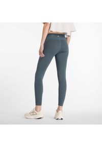 Legginsy damskie do biegania New Balance Sleek WP51268GT – szare. Stan: podwyższony. Kolor: szary. Materiał: lycra, poliester, materiał. Wzór: gładki. Sport: fitness #6
