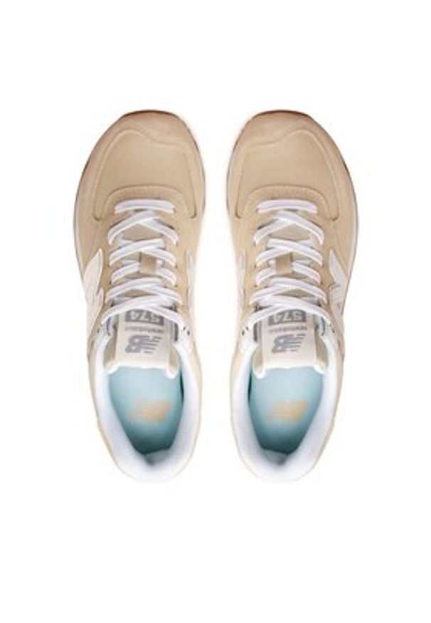 New Balance Sneakersy WL574QB2 Beżowy. Kolor: beżowy. Materiał: materiał. Model: New Balance 574