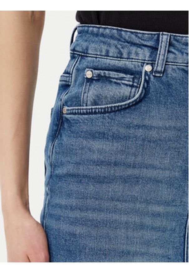 JOOP! Spódnica jeansowa 58 JW242DS167 30047184 Niebieski Slim Fit. Kolor: niebieski. Materiał: bawełna