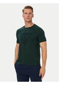 Guess T-Shirt Z6YI20 K5016 Zielony ciemny Regular Fit. Kolor: zielony. Materiał: bawełna #1