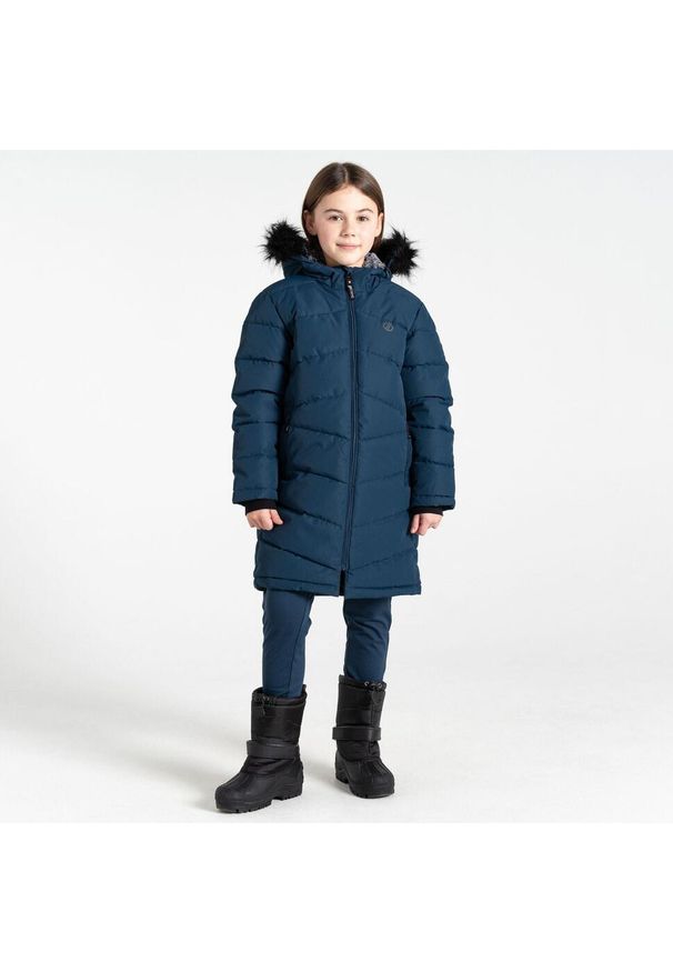 DARE 2B - Kurtka turystyczna dziecięca Striking III zimowa. Okazja: na co dzień. Kolor: niebieski. Materiał: puch. Sezon: zima. Styl: casual, sportowy