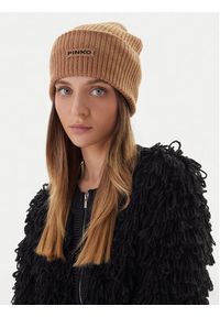 Pinko - PINKO Czapka Bosnia 105993 A2Z4 Brązowy. Kolor: brązowy. Materiał: wiskoza #4