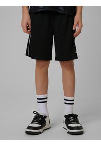 4f - 4F Spodenki sportowe szybkoschnące chłopięce - czarne 158/164 (12-14 lat). Okazja: na co dzień. Kolor: czarny. Materiał: syntetyk, materiał. Sezon: lato. Styl: sportowy #2