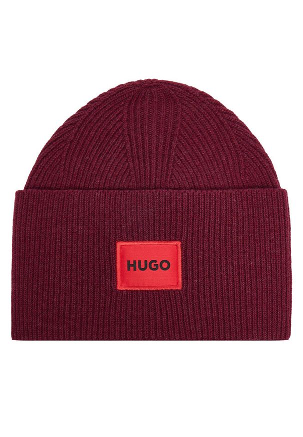 Hugo - Czapka HUGO. Kolor: czerwony