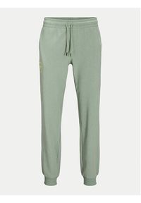 Jack & Jones - Jack&Jones Spodnie dresowe Gordon 12268442 Zielony Regular Fit. Kolor: zielony. Materiał: bawełna #3