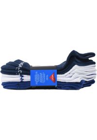 skechers - Skarpetki sportowe chłopięce Boys 6pk Non Terry Low Cut. Kolor: niebieski. Materiał: poliester, elastan. Sport: turystyka piesza