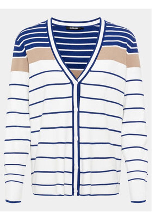 Olsen Kardigan 11004286 Kolorowy Regular Fit. Materiał: wiskoza. Wzór: kolorowy