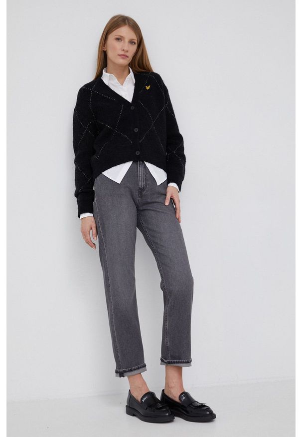 Calvin Klein Jeans Jeansy damskie high waist. Stan: podwyższony. Kolor: szary