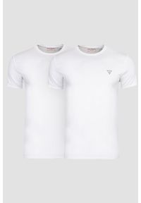 Guess - GUESS Zestaw białych męskich koszulek Caleb Hero 2PACK, Rozmiar XXL. Kolor: biały #6