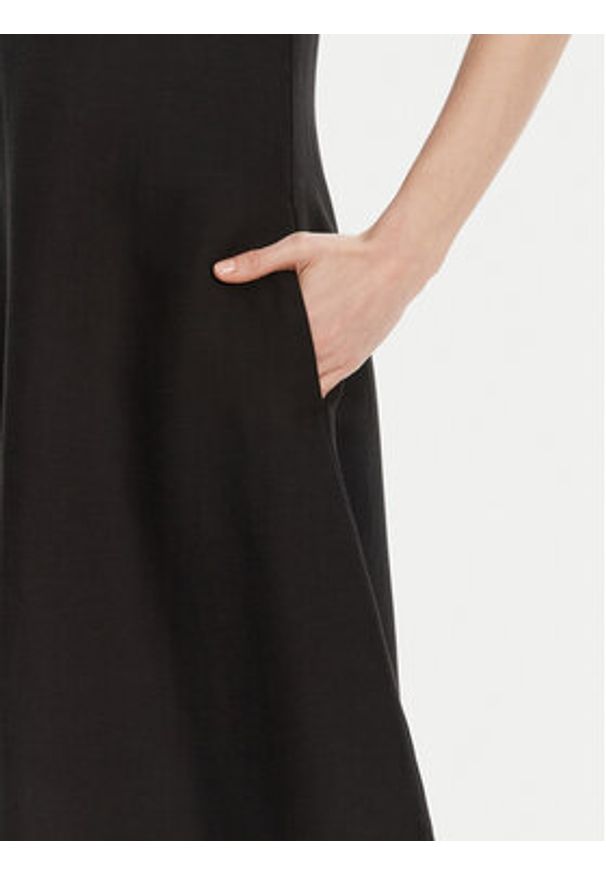 Weekend Max Mara Sukienka codzienna Egoista 2515221072 Czarny Regular Fit. Okazja: na co dzień. Kolor: czarny. Materiał: len, wiskoza. Typ sukienki: proste. Styl: casual