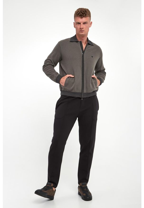 Emporio Armani - Sweter męski wełniany EMPORIO ARMANI. Materiał: wełna