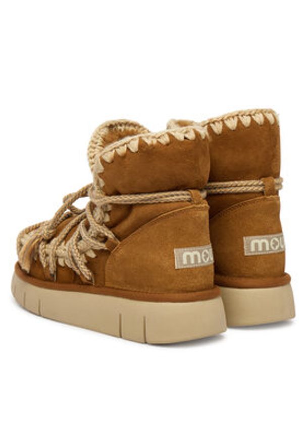 Mou Śniegowce MU.FW531024A Brązowy. Kolor: brązowy. Materiał: skóra, zamsz