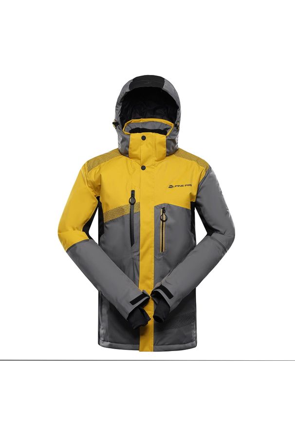 ALPINE PRO - Kurtka męska narciarska snowboardowa 15.000 Alpine Pro Dear 2. Kolor: żółty. Sezon: zima. Sport: snowboard, narciarstwo