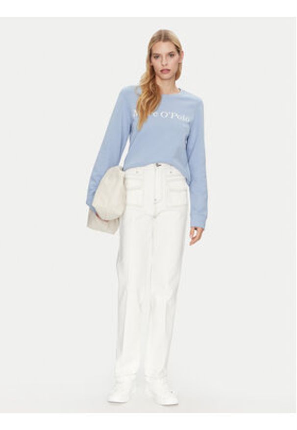 Marc O'Polo Bluza 500 4073 54055 Błękitny Regular Fit. Typ kołnierza: polo. Kolor: niebieski. Materiał: bawełna