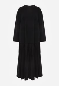 Renee - Czarna Pudełkowa Sukienka z Bawełny Chalisia. Kolor: czarny. Materiał: bawełna. Typ sukienki: proste. Styl: street #3