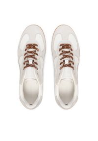 Nokwol Sneakersy August Biały. Kolor: biały. Materiał: skóra, zamsz #4