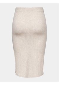 only - ONLY Spódnica ołówkowa Emma 15233600 Beżowy Slim Fit. Kolor: beżowy. Materiał: syntetyk