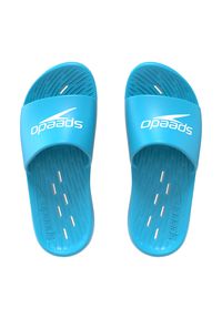 Klapki basenowe antypoślizgowe dla dzieci Speedo Slides. Kolor: niebieski. Styl: sportowy