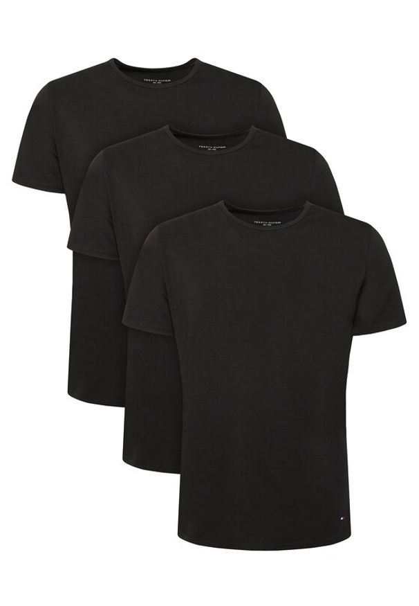 TOMMY HILFIGER - Tommy Hilfiger Komplet t-shirtów UM0UM03933 Czarny Slim Fit. Kolor: czarny. Materiał: bawełna