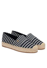 TOMMY HILFIGER - Tommy Hilfiger Espadryle Th Platform Espadrille Stripes FW0FW09143 Granatowy. Kolor: niebieski. Materiał: materiał. Obcas: na platformie #6