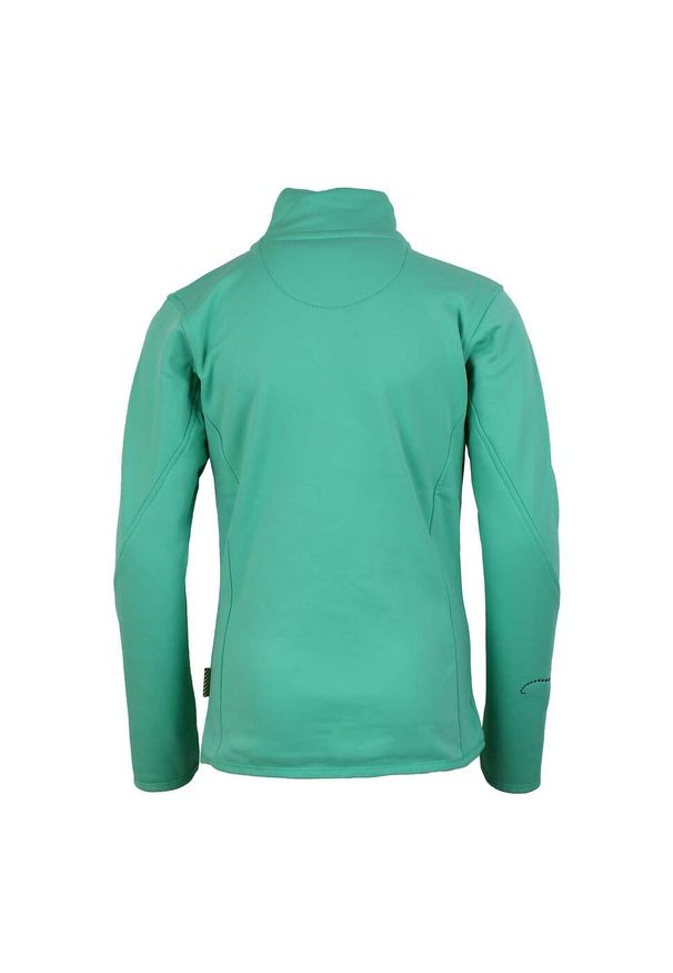 PEAK MOUNTAIN - Polar dla dziewczynki Peak Mountain Shell. Kolor: zielony. Materiał: polar. Sezon: zima. Sport: narciarstwo