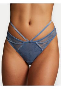 Hunkemöller Stringi Molly 204622 Niebieski. Kolor: niebieski. Materiał: syntetyk #1