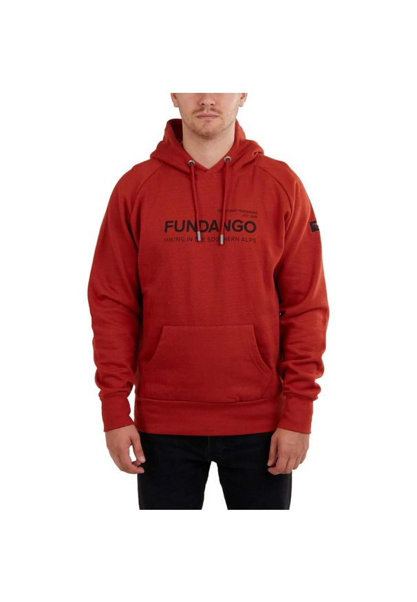 FUNDANGO - Bluza męska Fundango Dixon z kapturem. Typ kołnierza: kaptur. Kolor: żółty, pomarańczowy, wielokolorowy