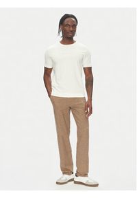 Lindbergh T-Shirt 30-400200 Écru Relaxed Fit. Materiał: bawełna #5