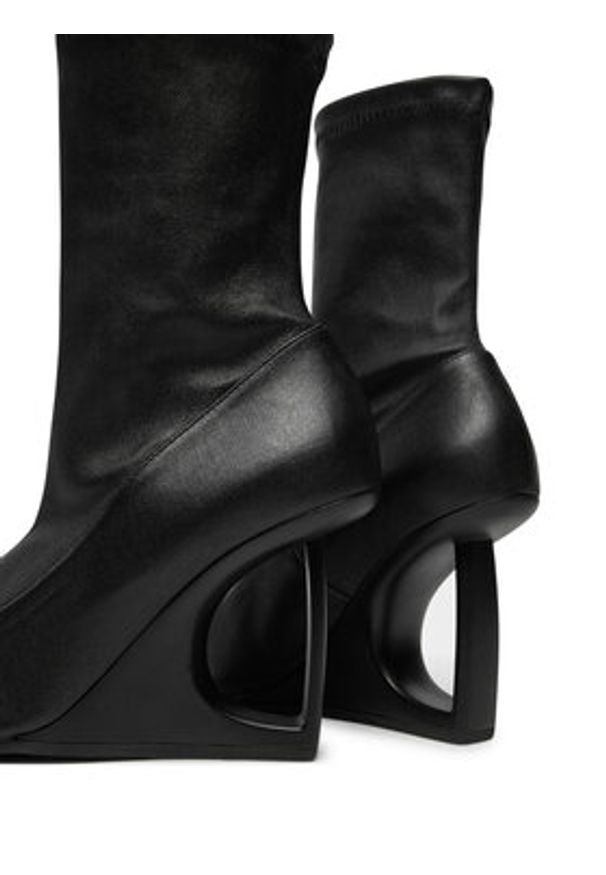 Vic Matié Botki 1F2500D 14W330101 Czarny. Kolor: czarny. Materiał: skóra