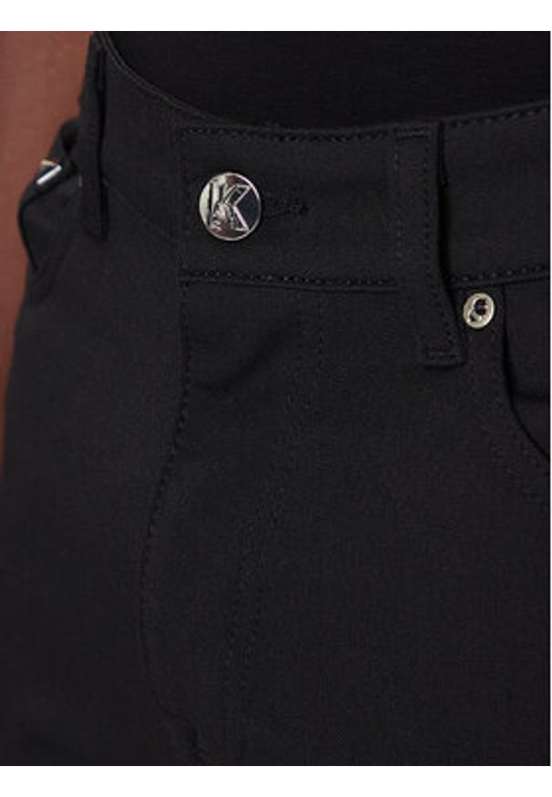 Karl Lagerfeld - KARL LAGERFELD Spodnie materiałowe 265840 554815 Czarny Regular Fit. Kolor: czarny. Materiał: syntetyk