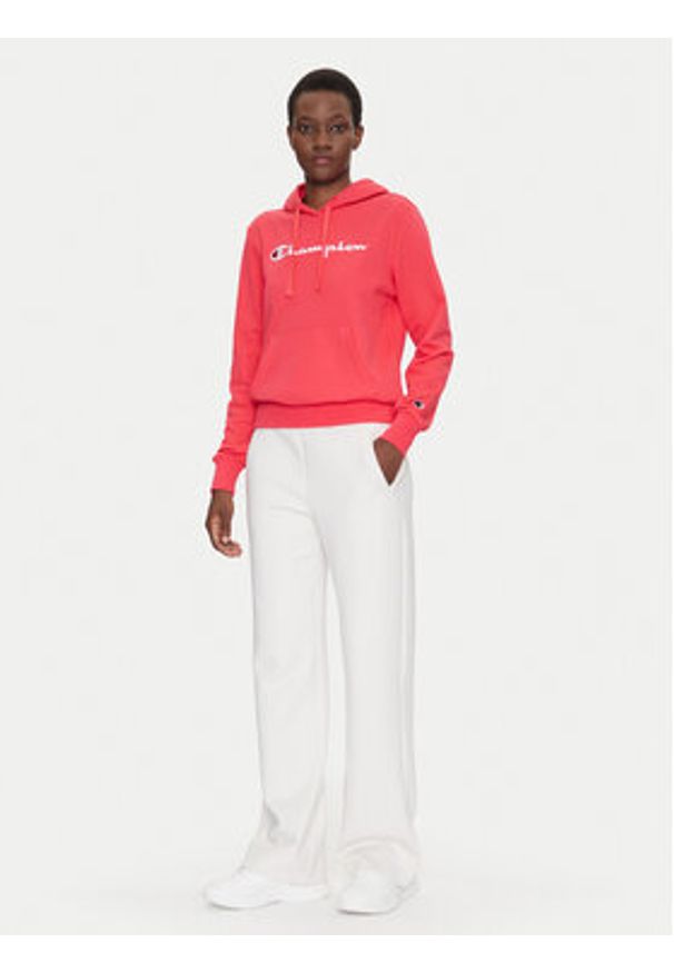 Champion Bluza Slim Big Logo 118097 Koralowy Regular Fit. Kolor: pomarańczowy. Materiał: bawełna