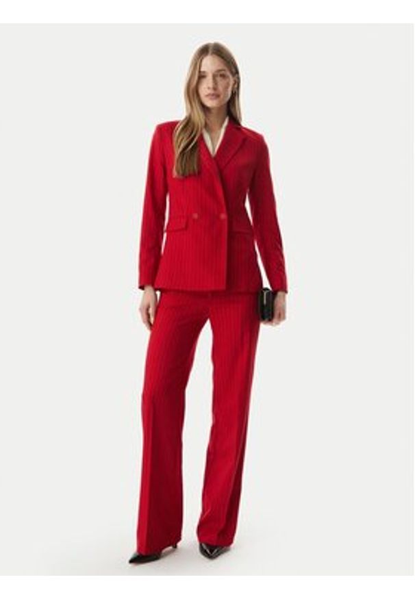 Morgan Marynarka 261-VLOVE.F Czerwony Regular Fit. Kolor: czerwony. Materiał: syntetyk