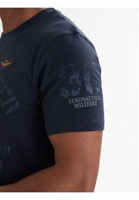 Aeronautica Militare T-Shirt 261TS2525UJ00686 Granatowy Regular Fit. Kolor: niebieski. Materiał: bawełna #3