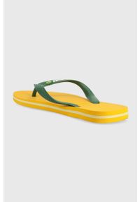 Havaianas japonki BRASIL LOGO kolor żółty 4110850.1740. Kolor: żółty. Materiał: materiał, guma. Wzór: gładki #4