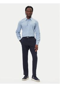BOSS Koszula Relegant 50518304 Błękitny Regular Fit. Kolor: niebieski. Materiał: bawełna