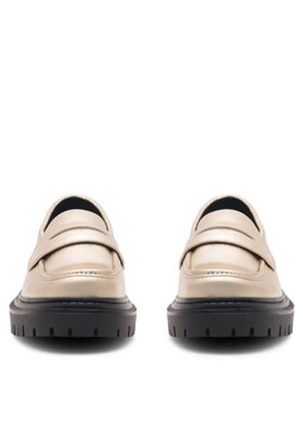 Jenny - JENNY Loafersy KIRA HY60031D-4 Złoty. Kolor: złoty. Materiał: skóra