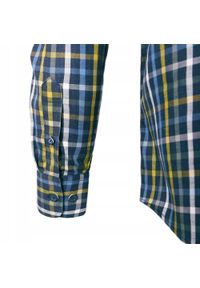 Lekko Taliowana Koszula Sportowa, Button Down - Pako Jeans - Kolorowa Kratka. Okazja: na co dzień. Typ kołnierza: button down. Kolor: wielokolorowy. Materiał: bawełna. Wzór: kratka. Styl: sportowy #7